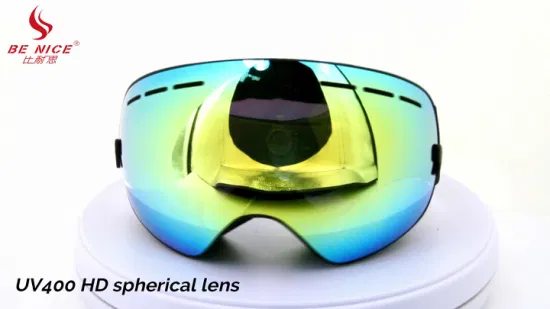 Лыжные очки с двухслойными линзами из ПК Benice Snow Goggle Snow 4600 для детей, лыжные очки по индивидуальному заказу с зеркальным покрытием